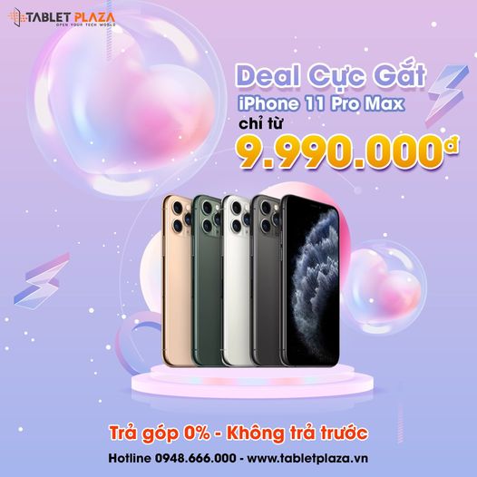 Iphone 11 pro max đại hạ giá cực sốc tại Tablet Plaza