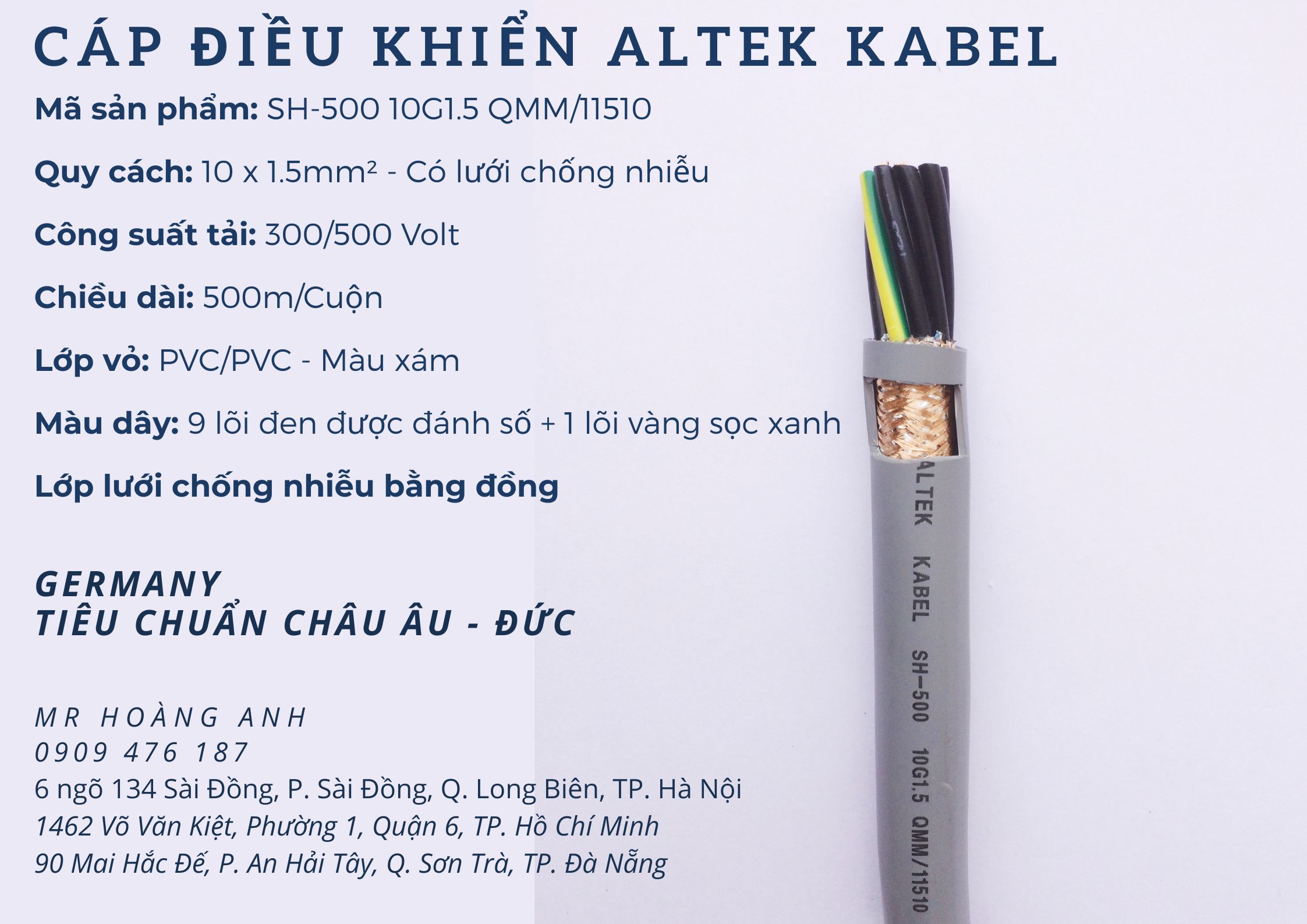 Cáp điều khiển Altek Kabel, cáp tín hiệu Altek Kabel,...