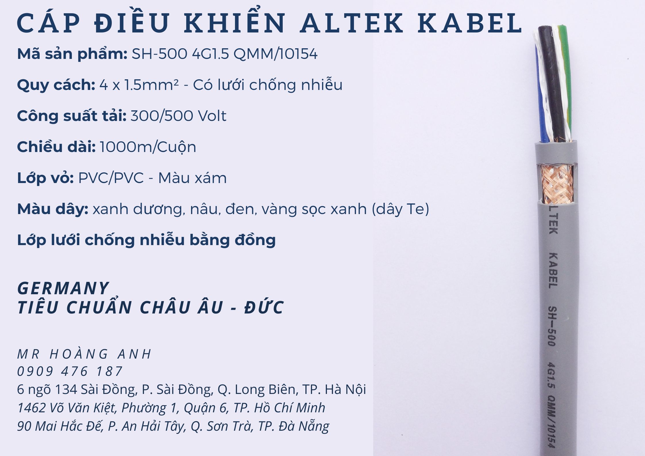 Cáp điều khiển Altek Kabel, cáp tín hiệu Altek Kabel,...