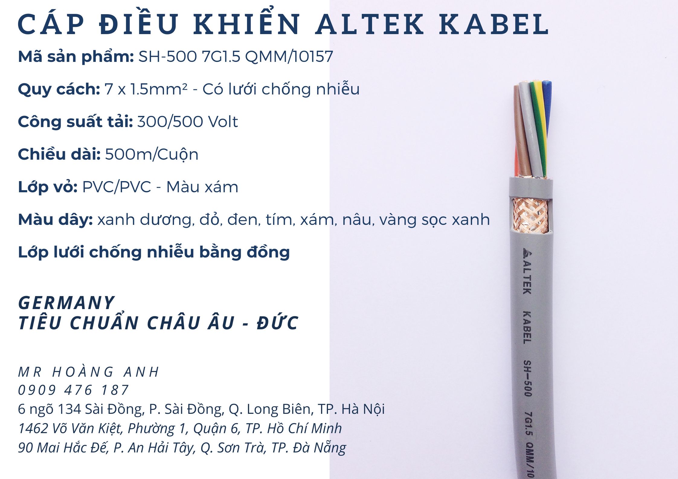 Cáp điều khiển Altek Kabel, cáp tín hiệu Altek Kabel,...