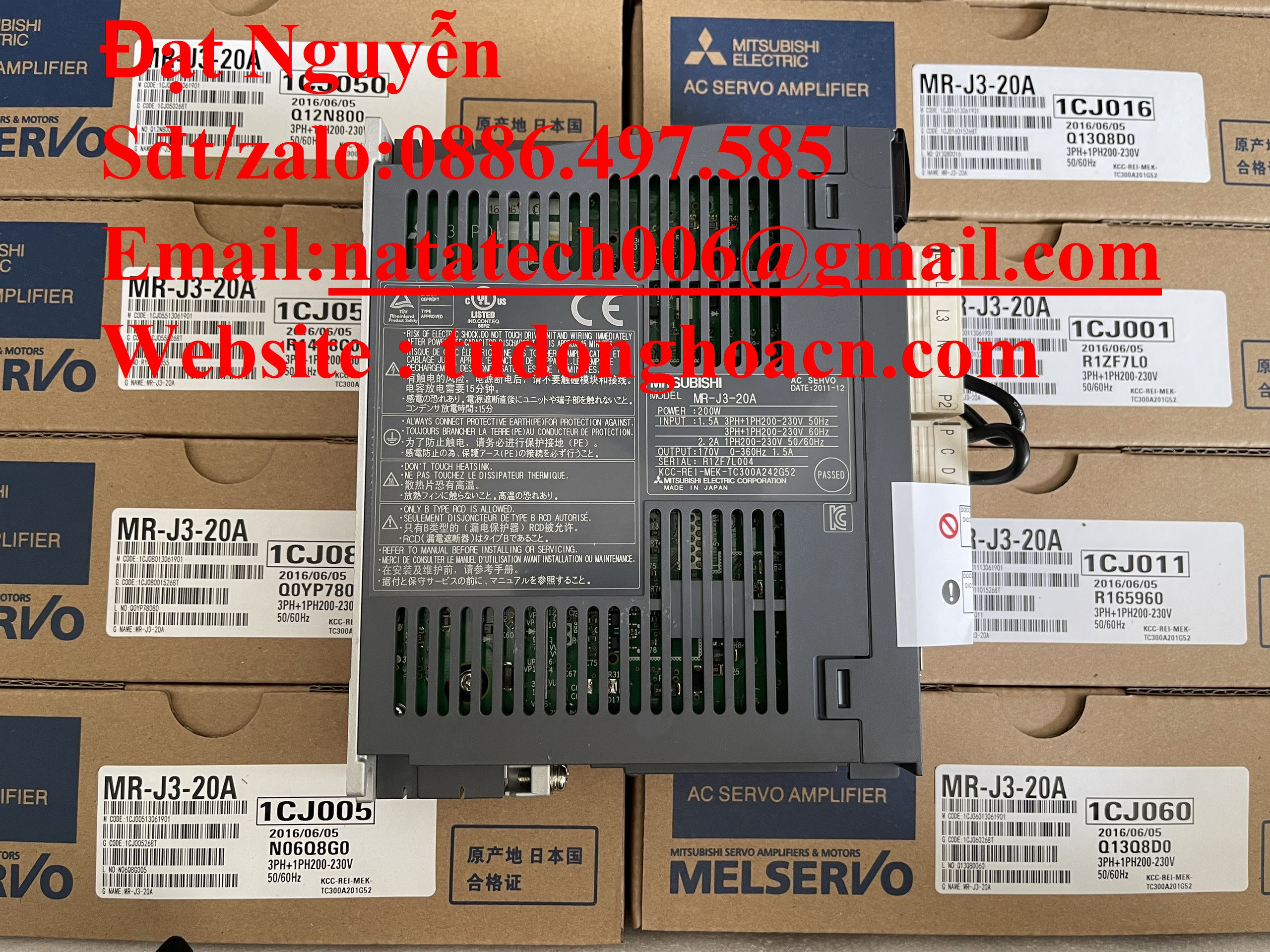 MR-J3-20A bộ điều khiển sệc vô Mitsubishi 200W mới 100% - bảo hành 1Y