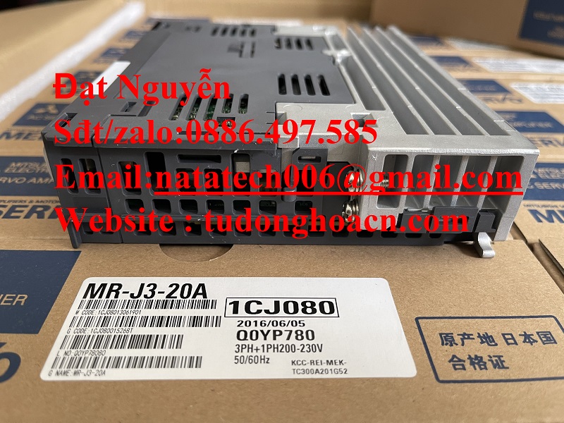 MR-J3-20A bộ điều khiển sệc vô Mitsubishi 200W mới 100% - bảo hành 1Y