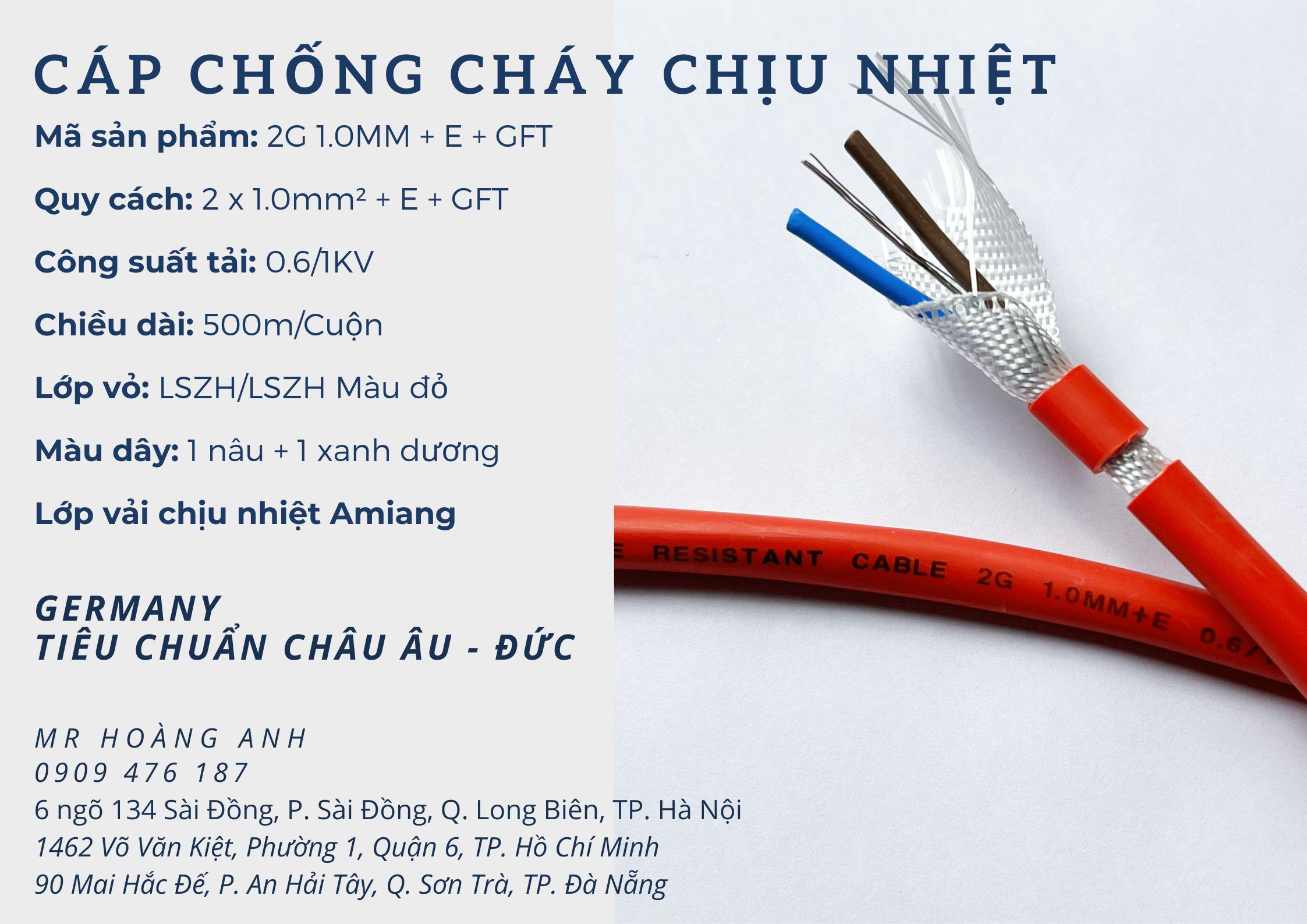 Dây cáp chống cháy Altek Kabel, dây điện chống cháy,...