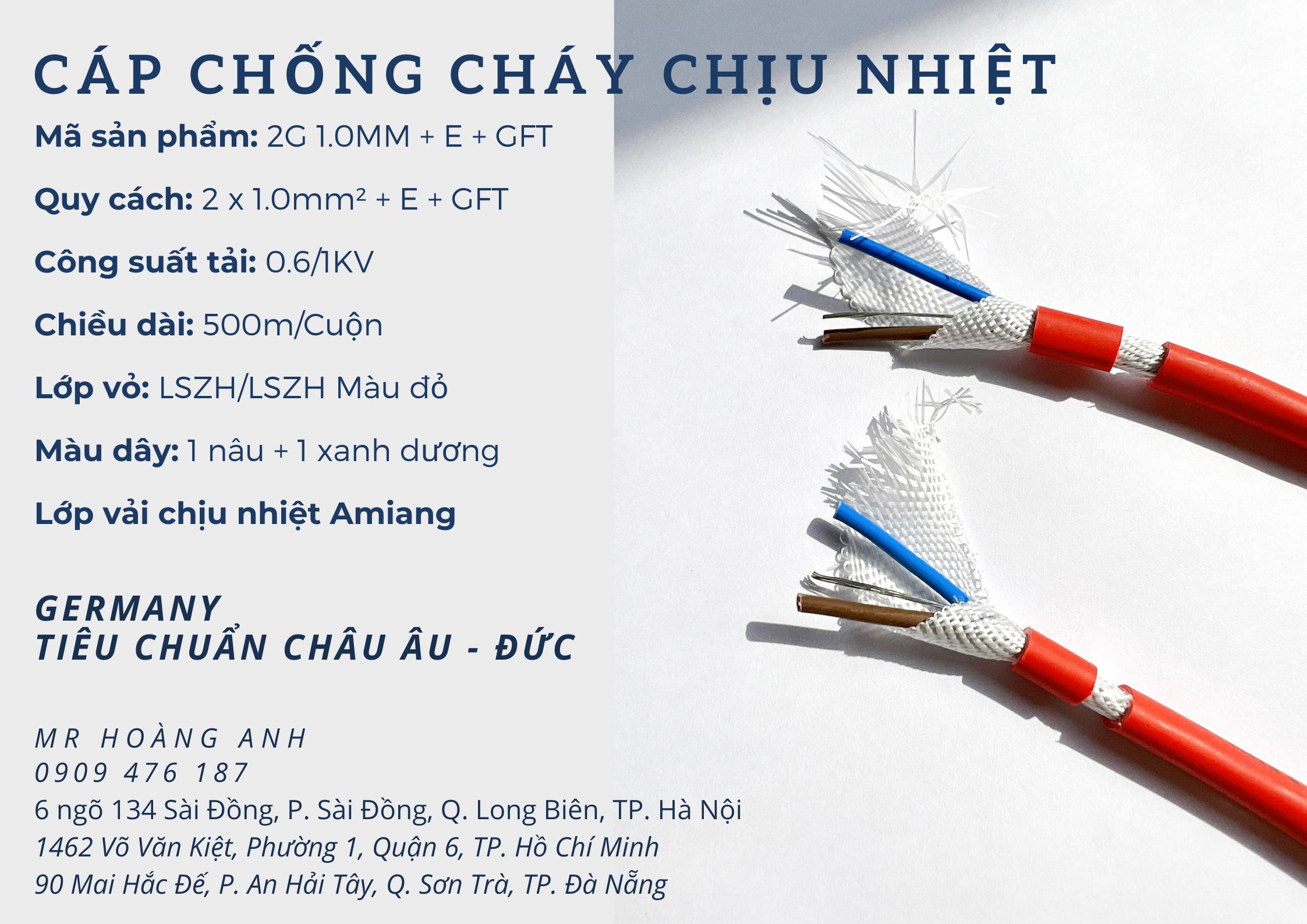 Dây cáp chống cháy Altek Kabel, dây điện chống cháy,...