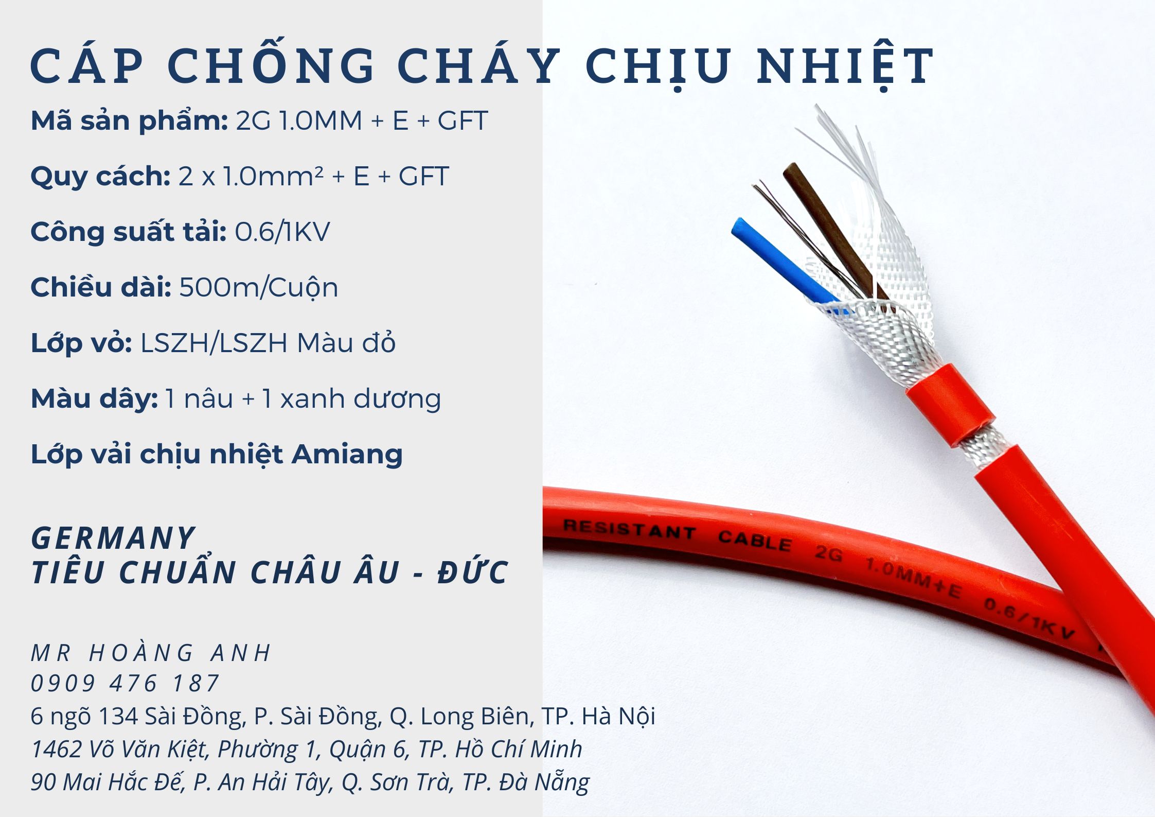 Dây cáp chống cháy Altek Kabel, dây điện chống cháy,...