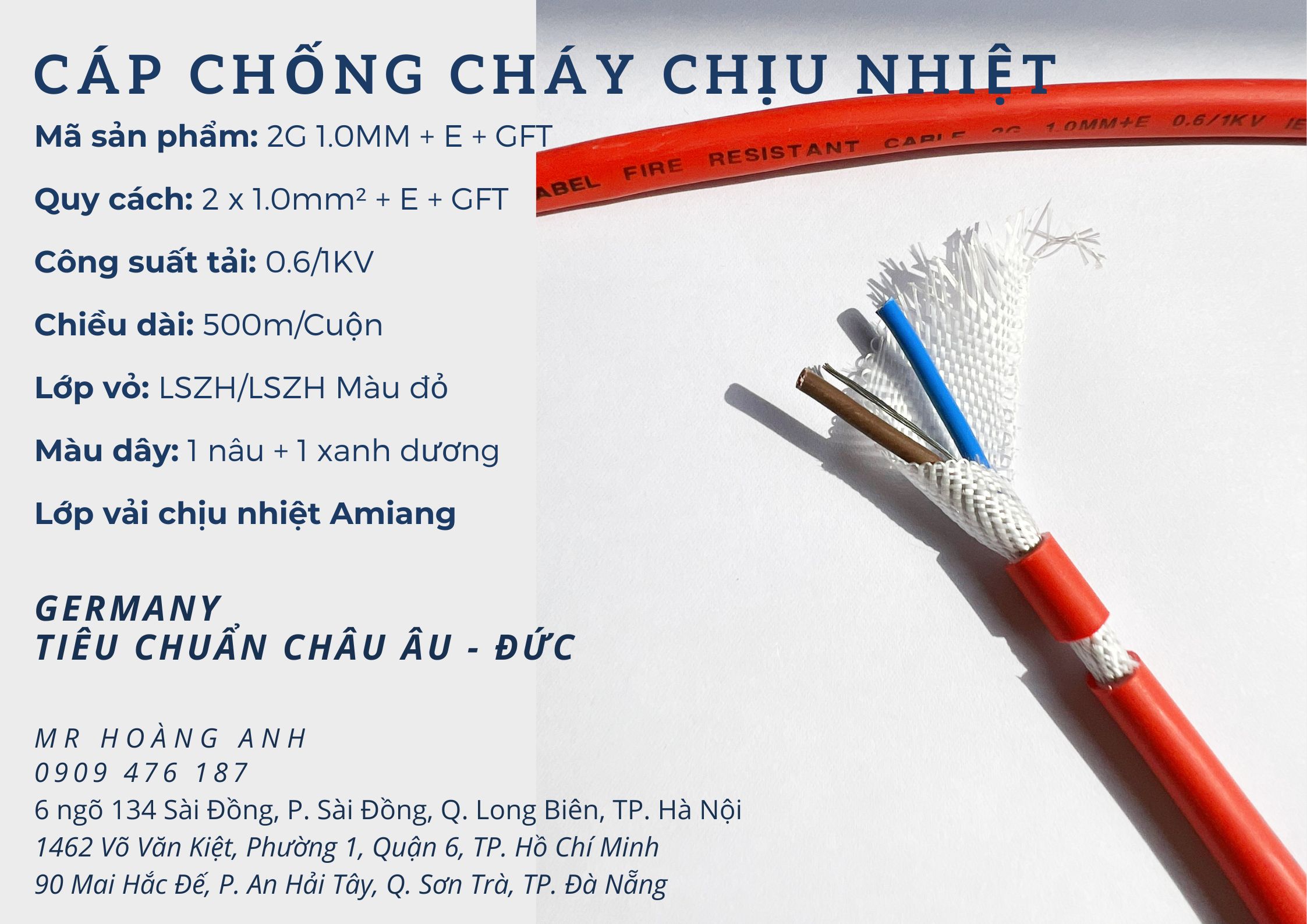 Dây cáp chống cháy Altek Kabel, dây điện chống cháy,...