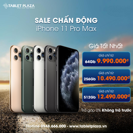 iphone 11 pro max siêu rẻ tại Tablet Plaza