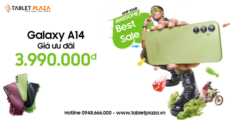 sam sung Galaxy A14 giá siêu rẻ tại tablet plaza