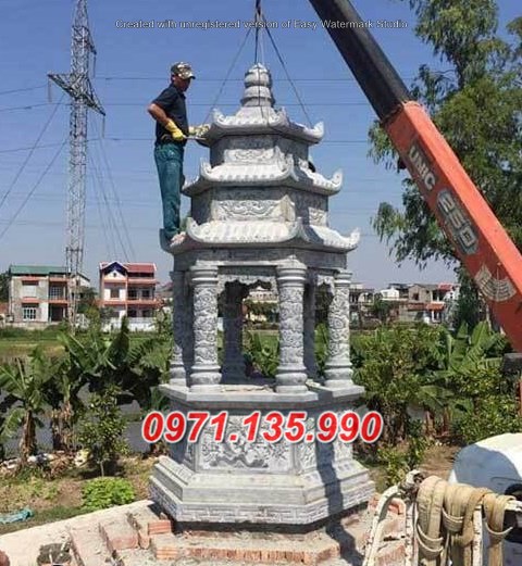 Mẫu mộ tháp phật giáo bằng đá đẹp bán tại tây ninh - mộ tháp sư