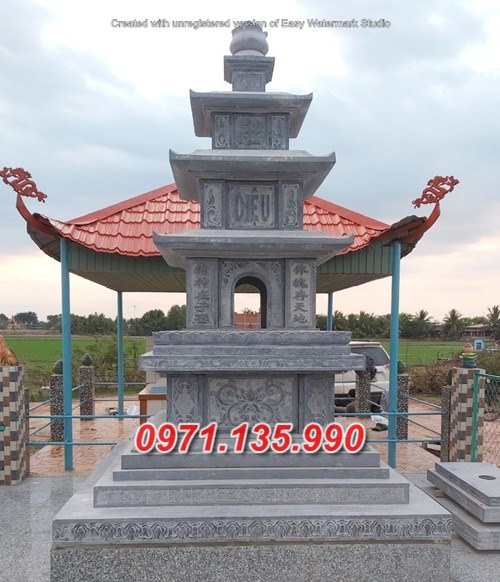 Mẫu mộ tháp phật giáo bằng đá đẹp bán tại tây ninh - mộ tháp sư