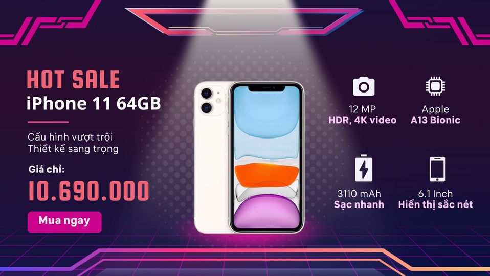 Iphone 11 chính hãng VN giá rẻ tại Tbalet Plaza