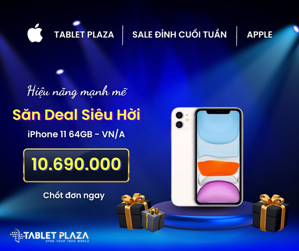 Iphone 11 chính hãng VN siêu rẻ tại Tablet Plaza