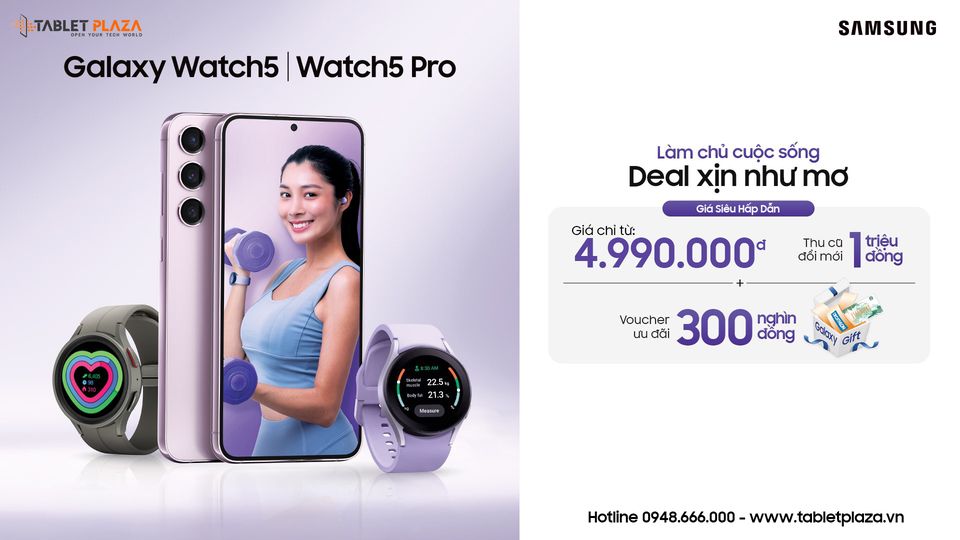 GAlaxy Watch 5 / Watch 5 pro siêu rẻ tại Tablet Plaza