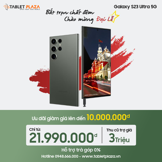 Galaxy S23 Ultra giá cực hấp dẫn tại Tablet Plaza