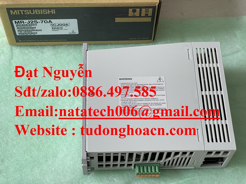 Bộ điều khiển MR-J2S-70A mới tiêu chuẩn Mitsubishi bảo hành 1 năm