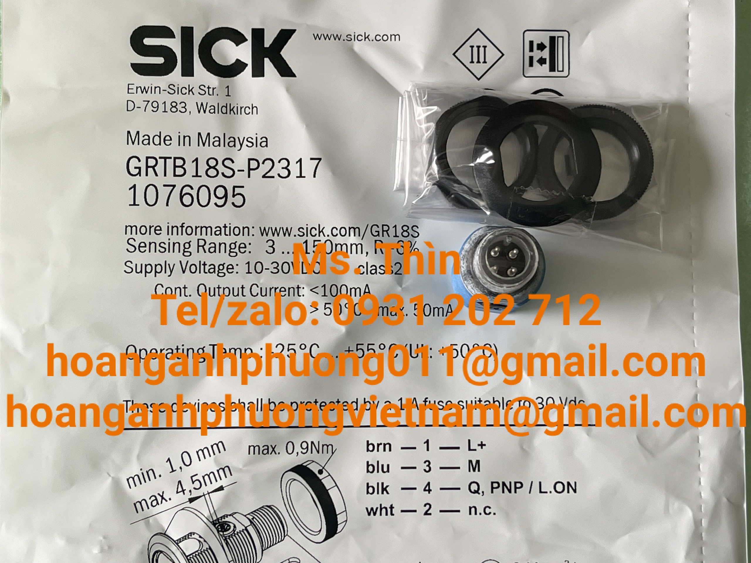 Cảm biến Sick  GRTB18S-P2317  giá tốt  new 100%