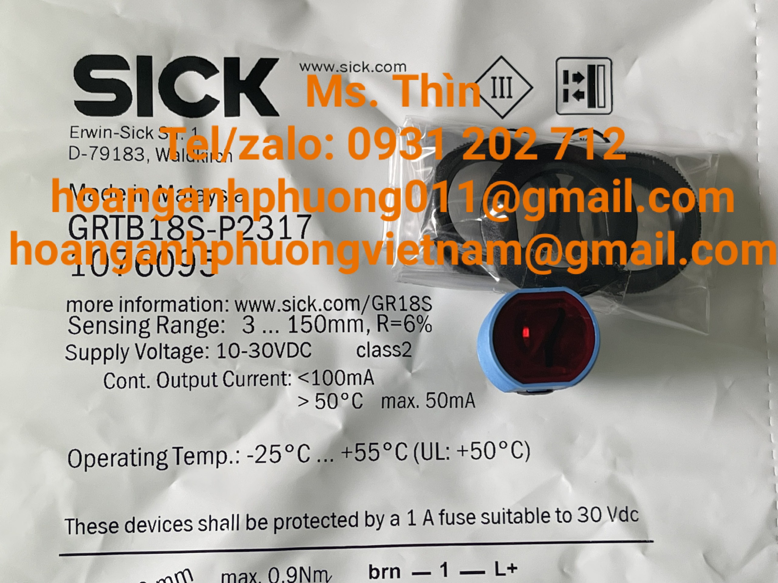 Cảm biến Sick  GRTB18S-P2317  giá tốt  new 100%
