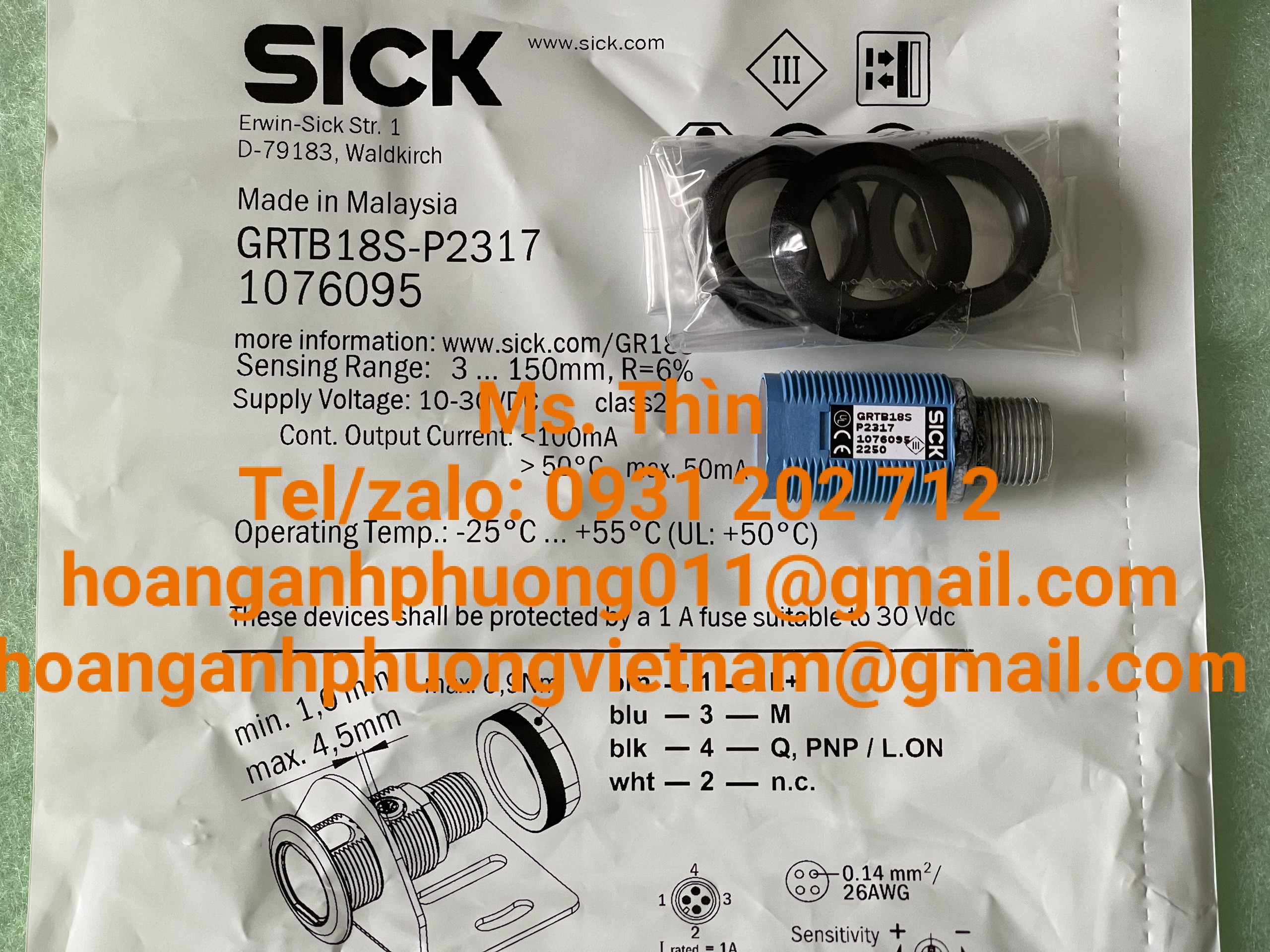 Cảm biến Sick  GRTB18S-P2317  giá tốt  new 100%