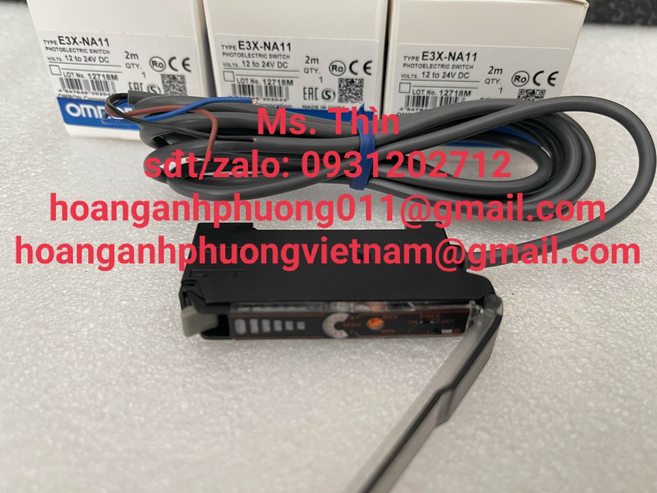 E3X-NA11  Omron  cảm biến quang  hàng chính hãng