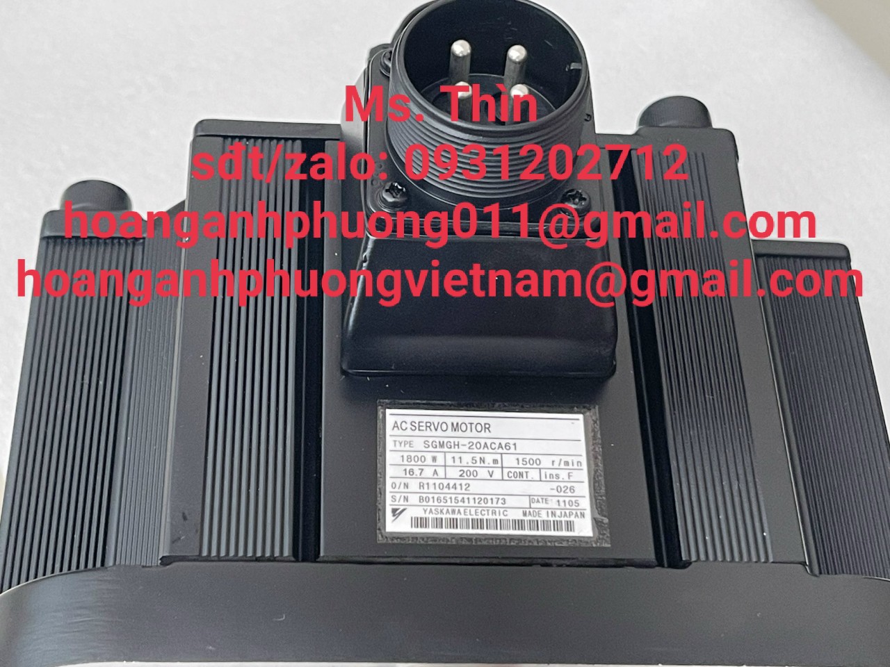Động cơ Yaskawa  SGMGH-20ACA61  hàng nhập giá tốt