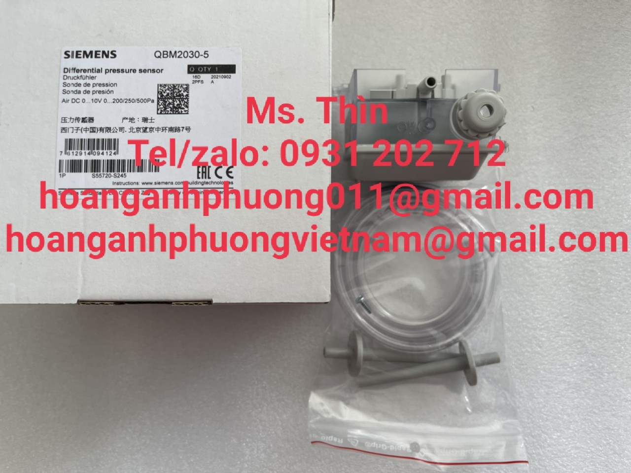 QBM2020-5  cảm biến áp suất  Siemens  chính hãng