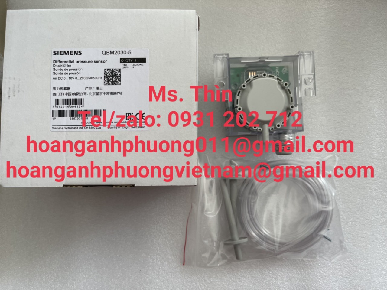 QBM2020-5  cảm biến áp suất  Siemens  chính hãng