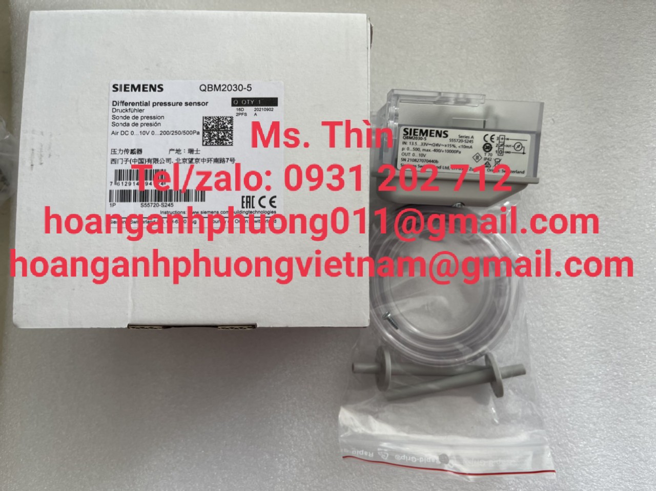 QBM2020-5  cảm biến áp suất  Siemens  chính hãng