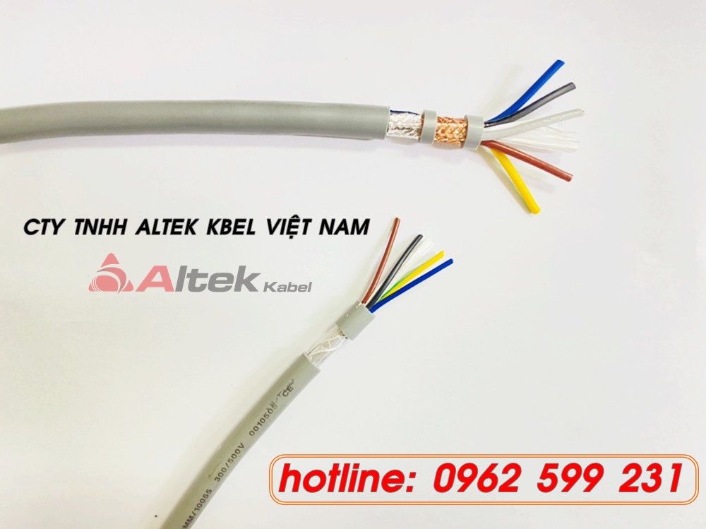 Cáp điều khiển 5 lõi Altek kabel SH-500 0.5 đến 1.5 mm2