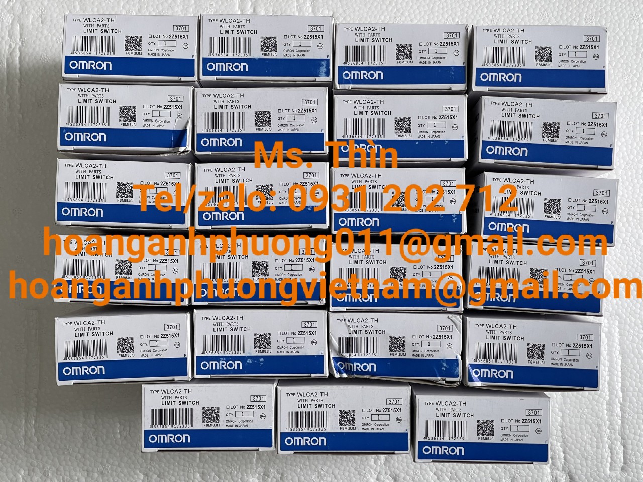 WLCA2-TH  Công tắc hành trình Omron  hàng nhập khẩu
