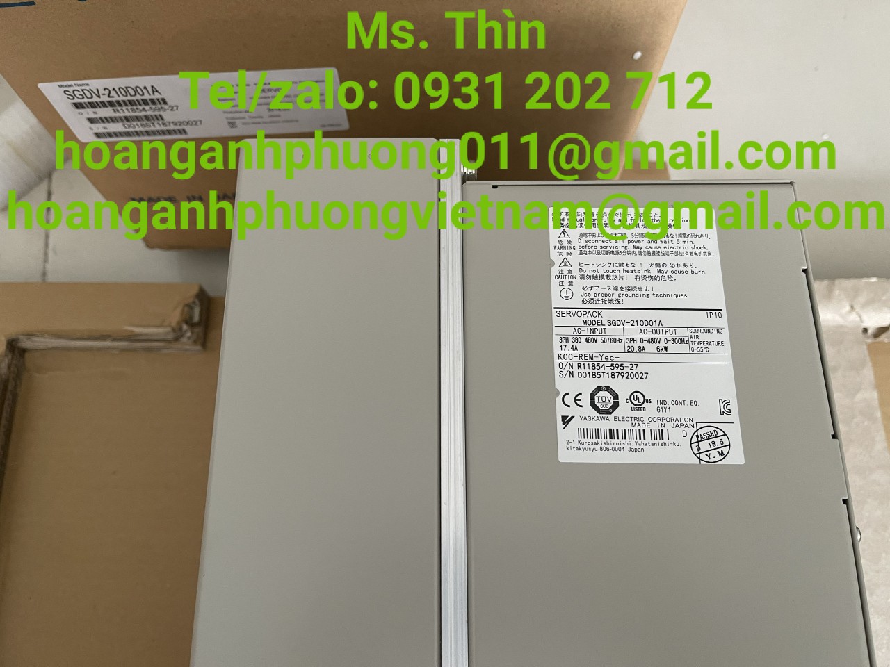 SGDV-210D01A  bộ điều khiển  Yaskawa  hàng nhập khẩu  new 100%