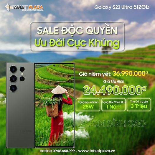 Hot Galaxy S23 Ultra tại Tablet Plaza Bến Cát