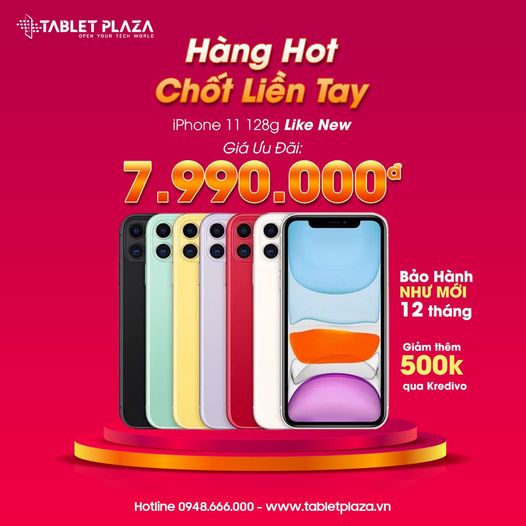 Hàng hot hốt liền tay iphone 11 tại Tablet Plaza Bến Cát
