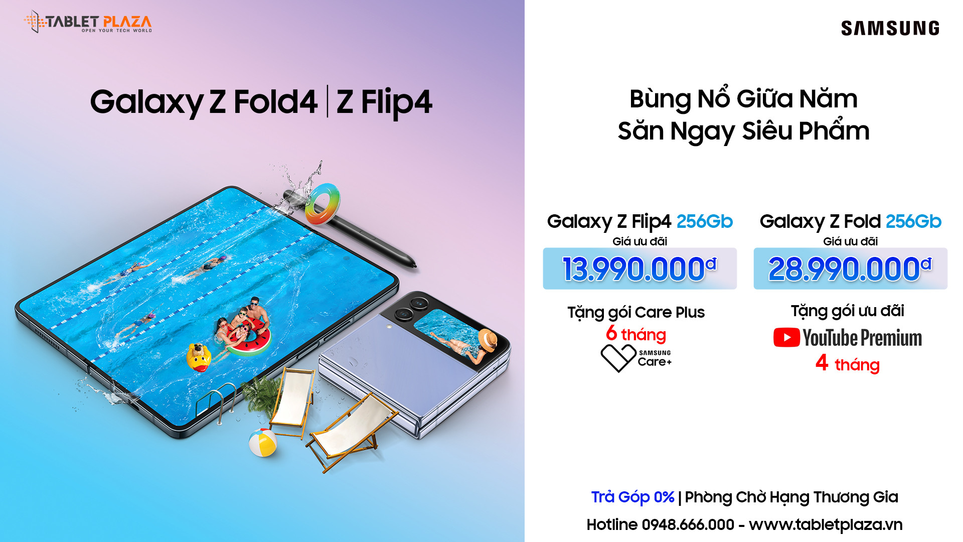 Samsung ZFold ZFlip 4 giá rẻ Bến Cát-Bình Dương
