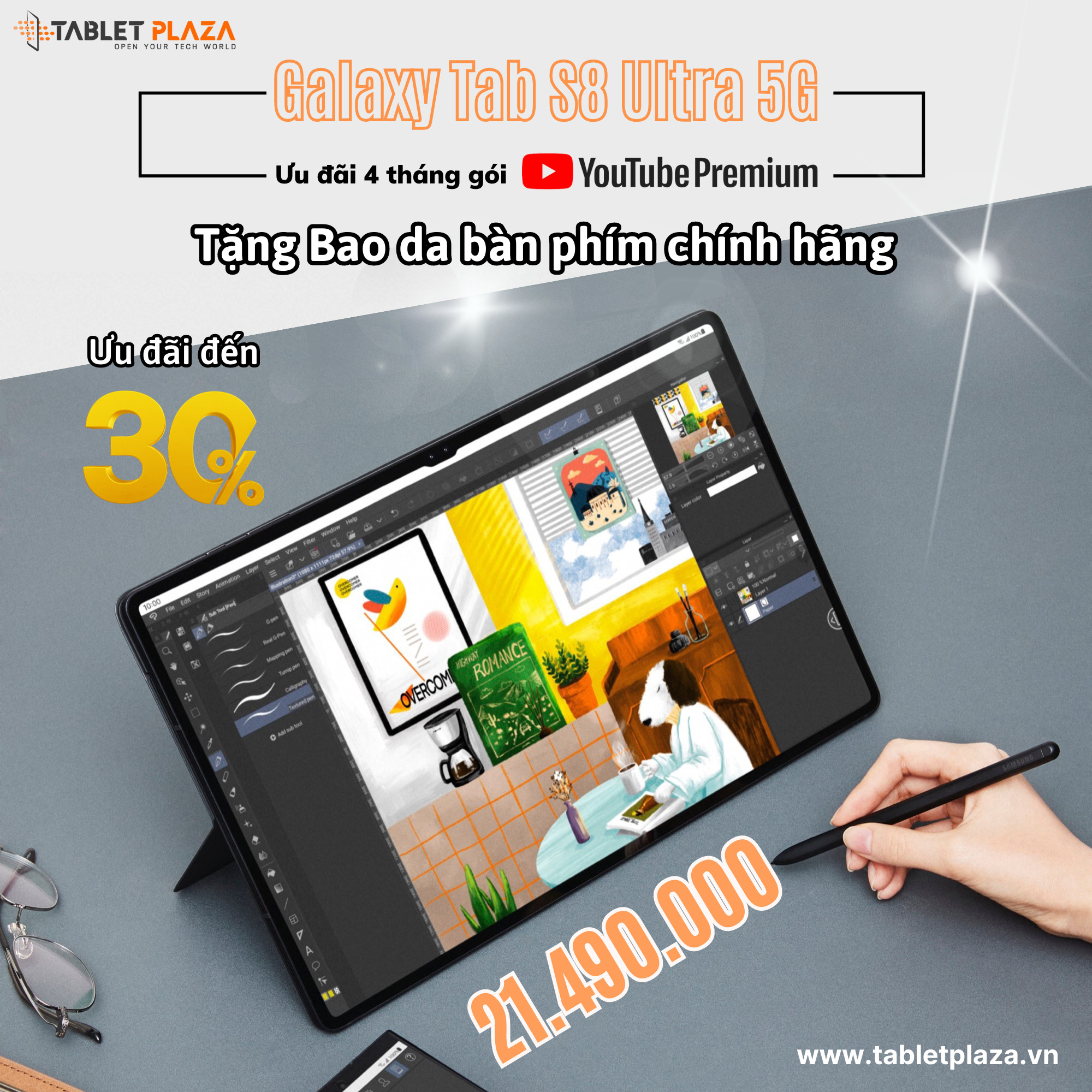 Samsung Tab s8 Ultra giá cực ưu đãi tại Bến Cát-Bình Dương