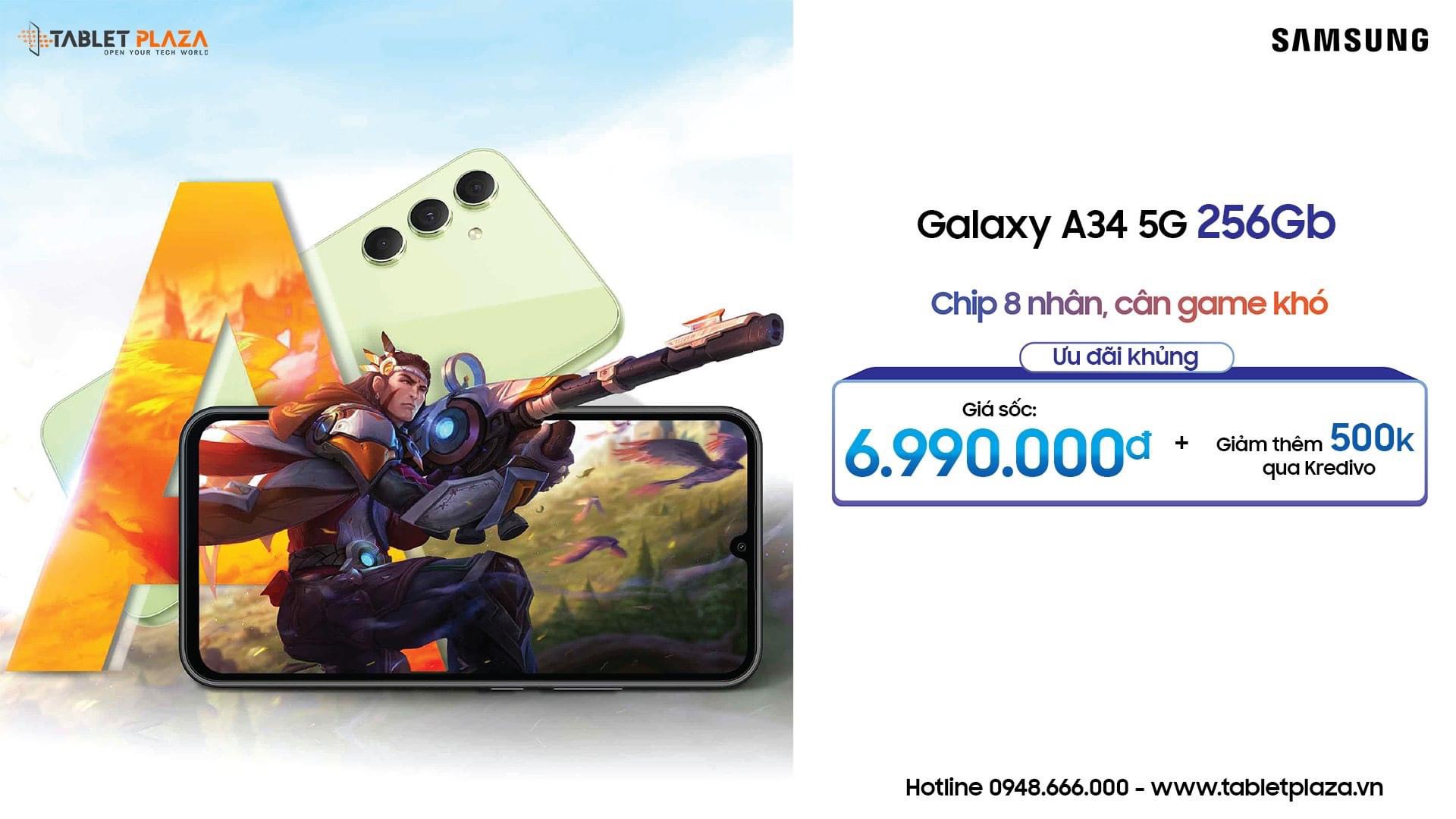 Samsung A34 giá rẻ Tại Bến Cát-Bình Dương