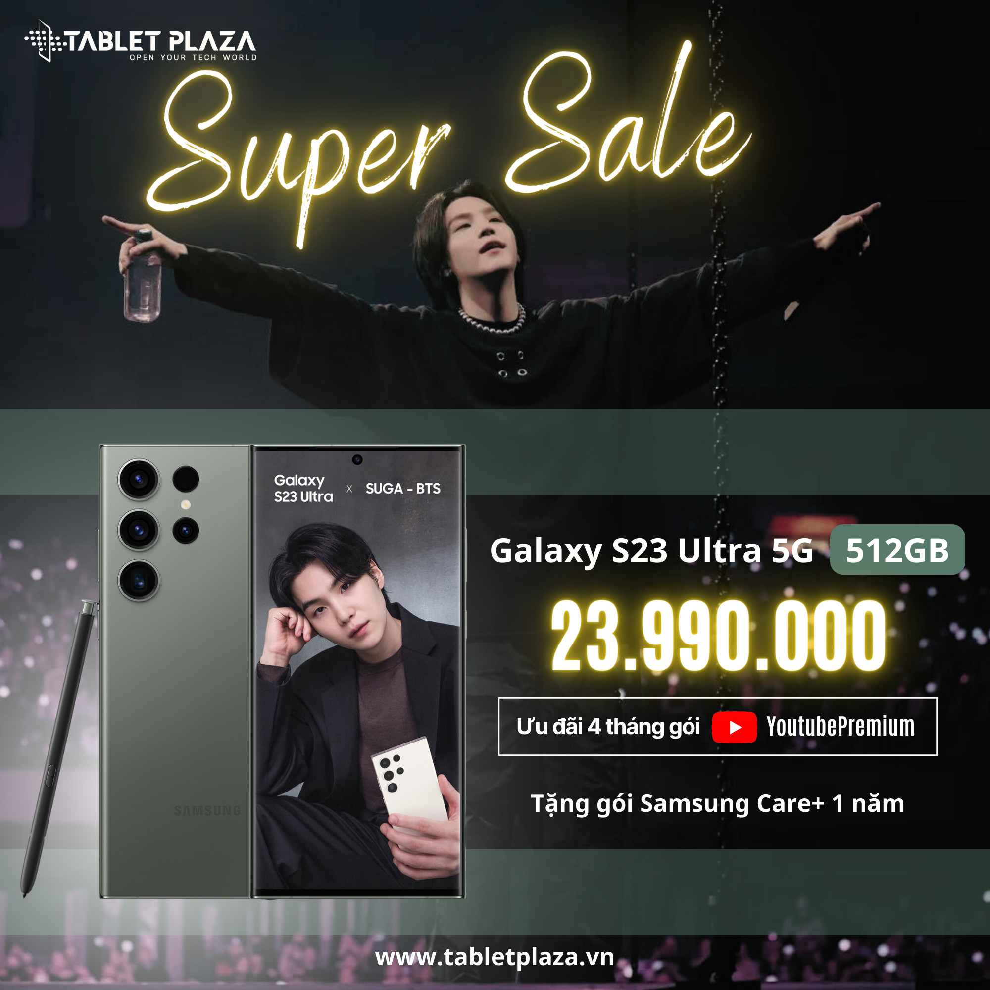 Siêu phẩm nổi bât giá cực sốc Galaxy S23 Ultra tại Tablet PLaza BếnCát