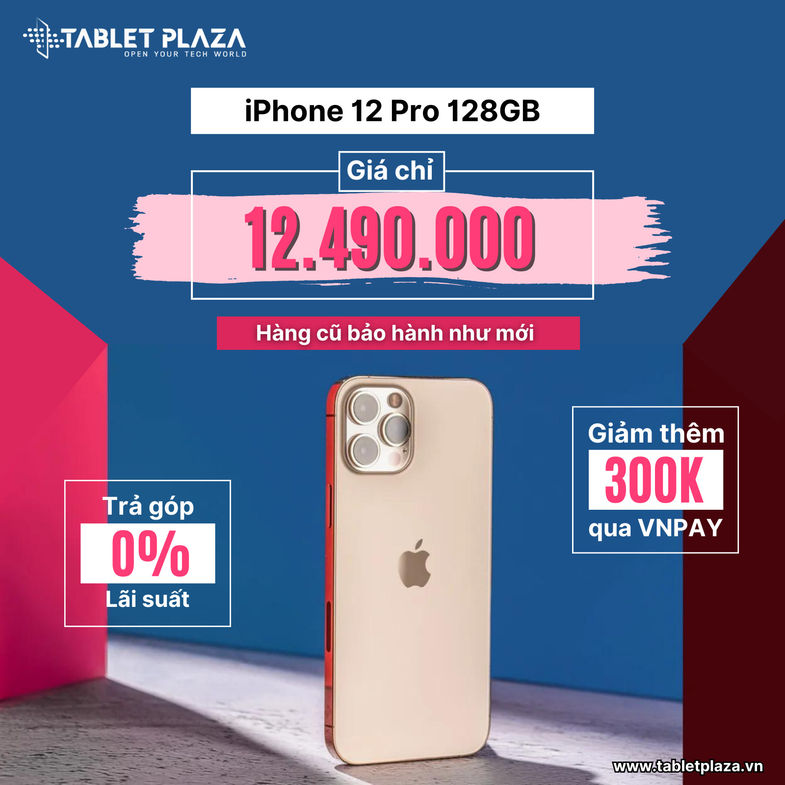 Khuyến mãi hot iphone 12 pro tại Tablet Plaza Bến Cát