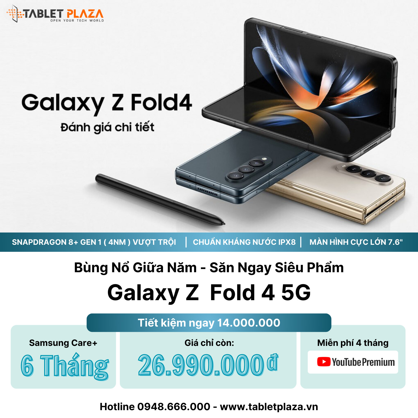Săn ngay siêu phẩm ZFold 4 tại Bến Cát-Bình Dương