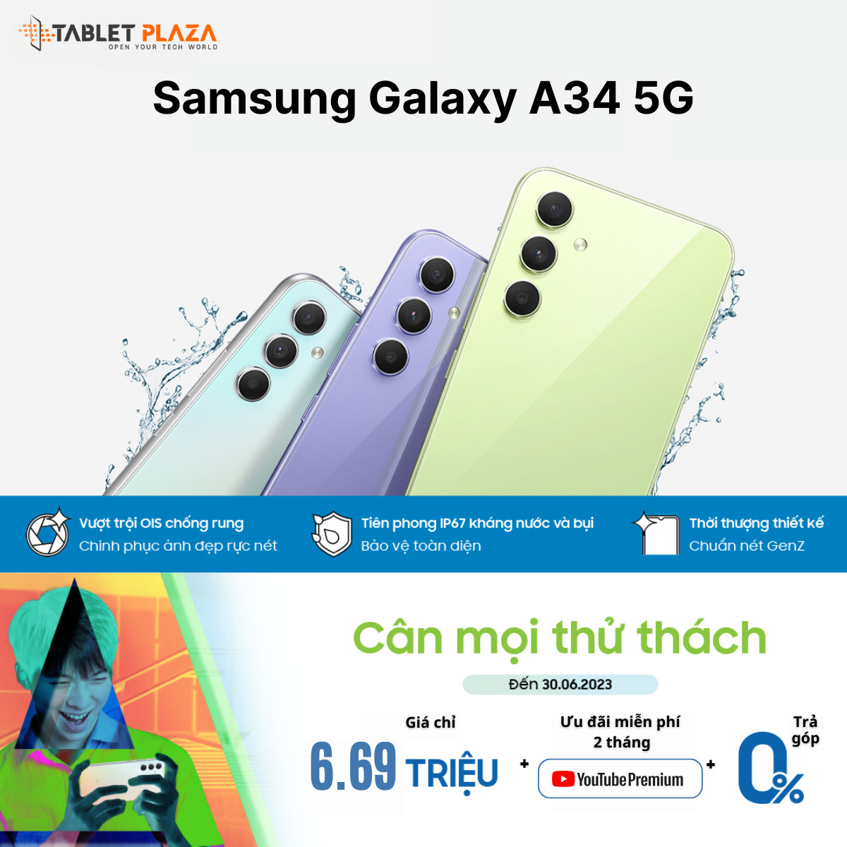 Flash sale Galaxy a34 5G tại Tablet Plaza Bến Cát