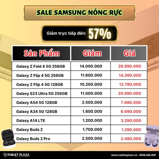 Săn sale sam sung tại Tablet Plaza Bến Cát