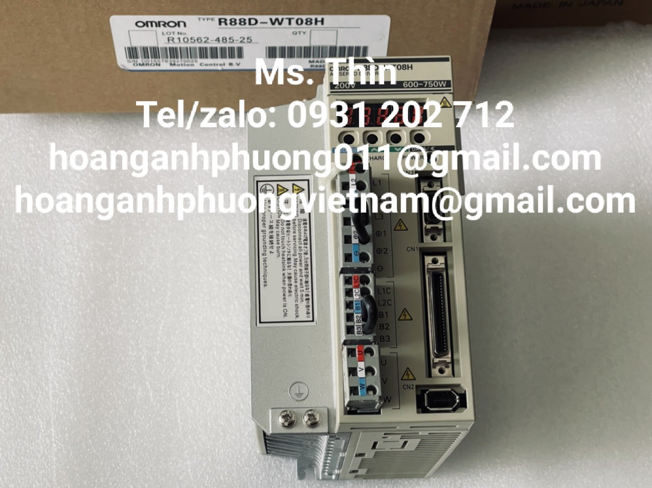 Bộ điều khiển Omron  R88D-WT08H  hàng nhập khẩu chính hãng