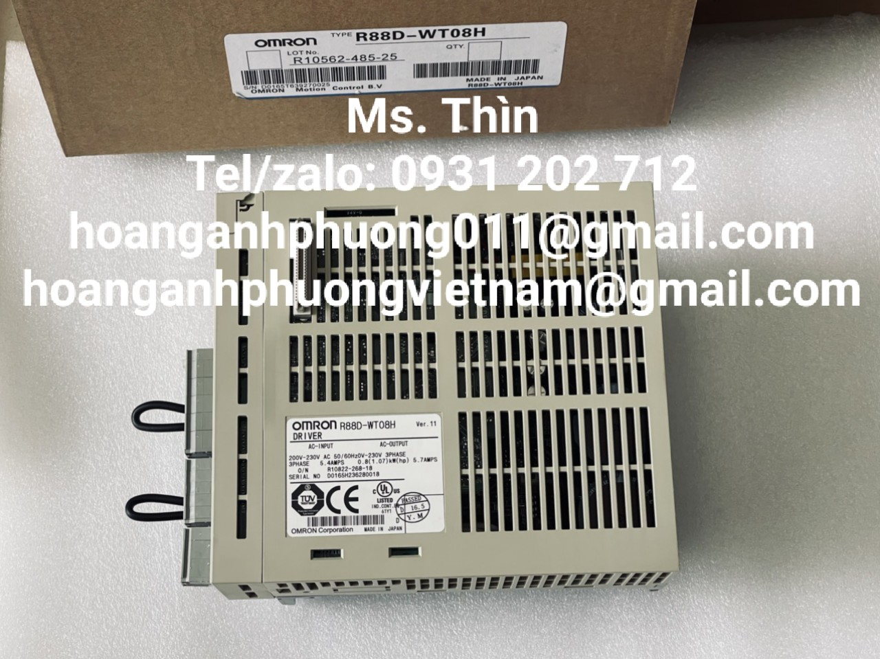 Bộ điều khiển Omron  R88D-WT08H  hàng nhập khẩu chính hãng