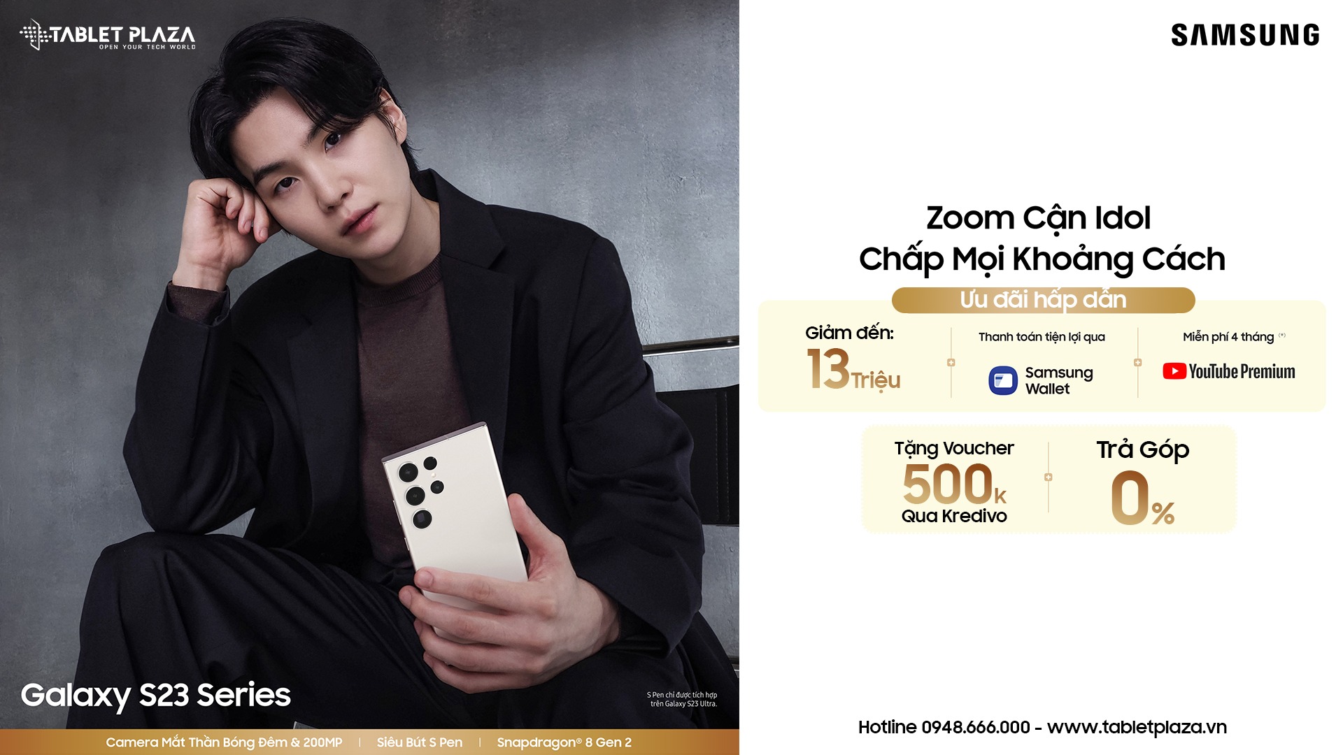 deal hot chốt ngay Galaxy S23 Series tại Tablet Plaza Bến Cát