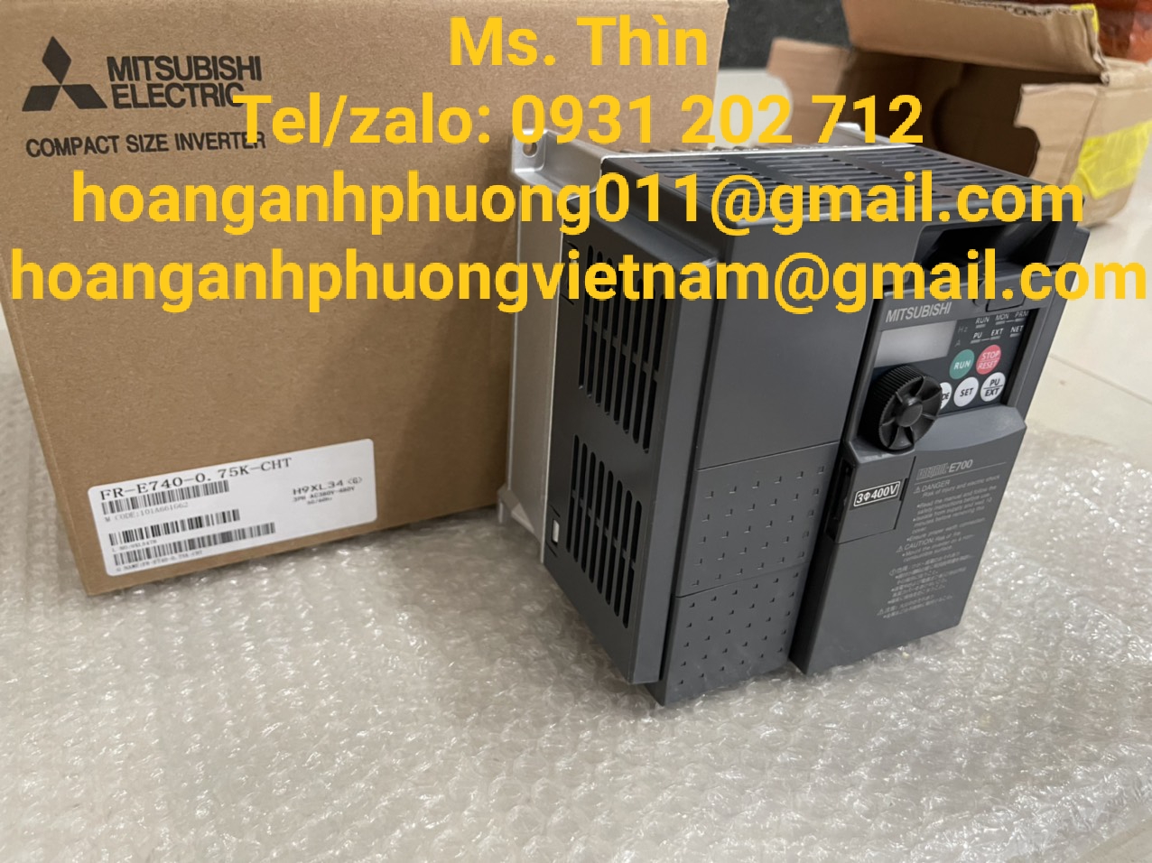 Biến tần Mitsubishi  FR-E740-0.75K-CHT  Hàng nhập chính hãng