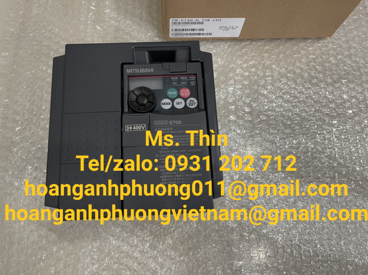 Biến tần Mitsubishi  FR-E740-0.75K-CHT  Hàng nhập chính hãng