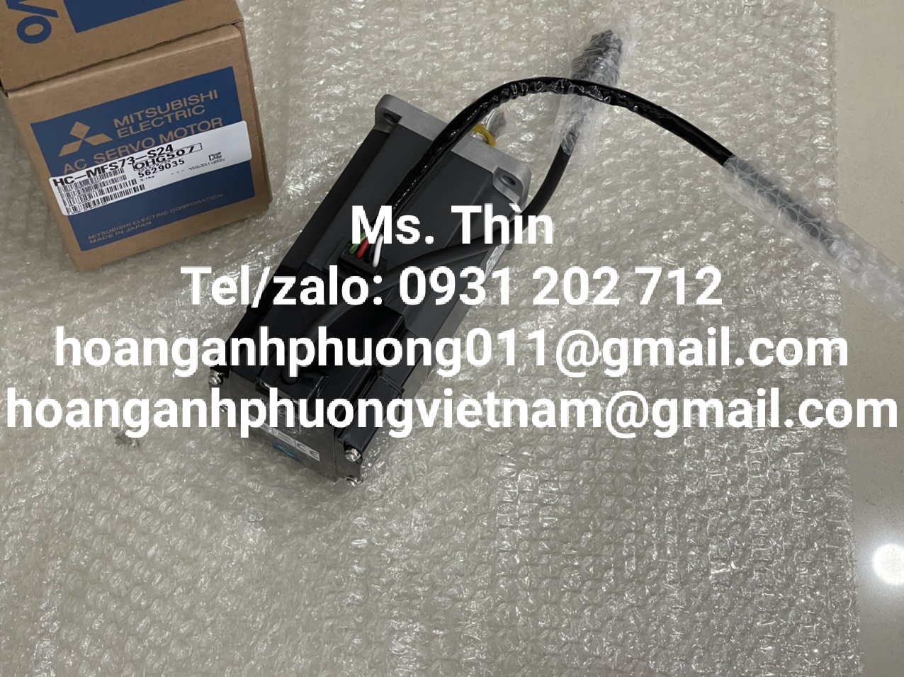 Động cơ HC-MFS73-S24  Mitsubishi  chính hãng  new 100%