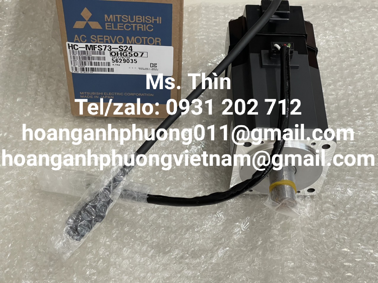 Động cơ HC-MFS73-S24  Mitsubishi  chính hãng  new 100%