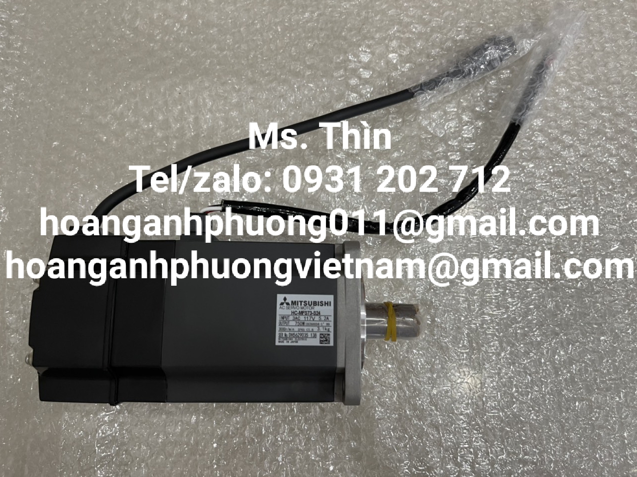 Động cơ HC-MFS73-S24  Mitsubishi  chính hãng  new 100%
