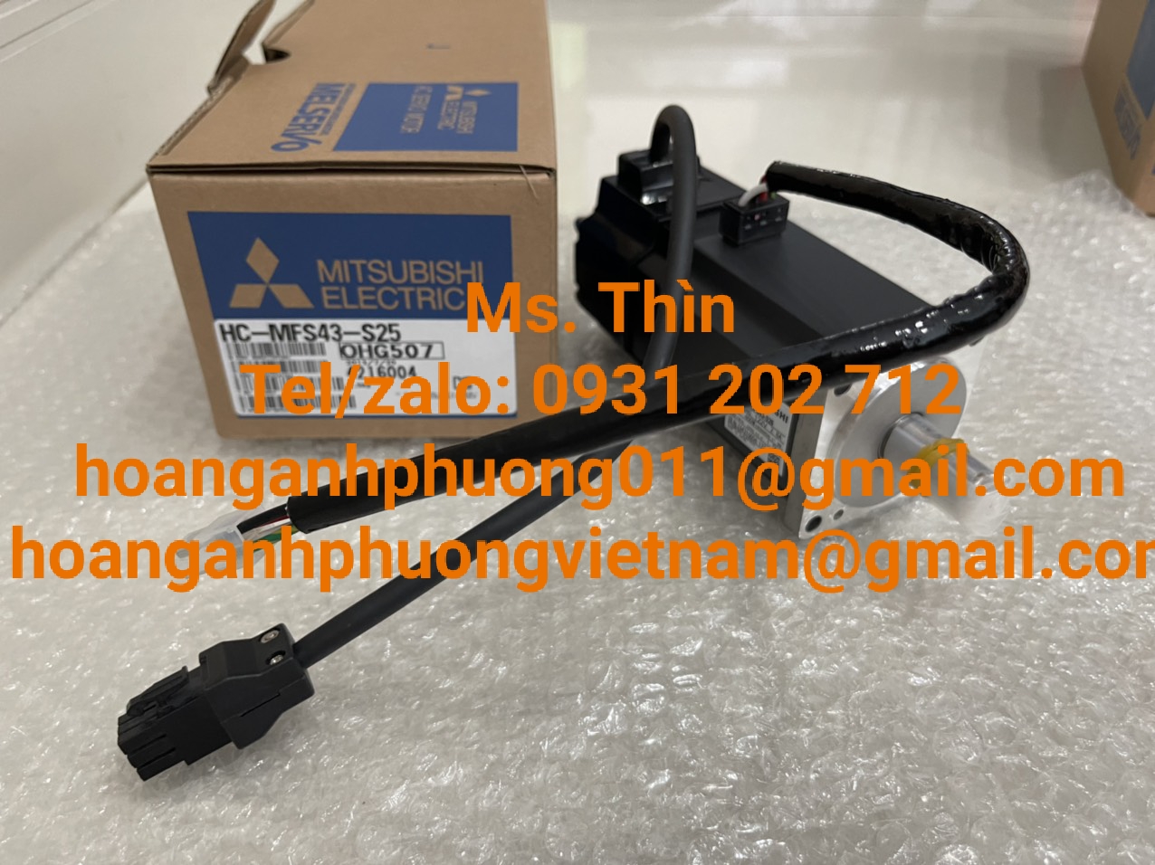 Động cơ Mitsubishi  HC-MFS43-S25  giá tốt  new 100%