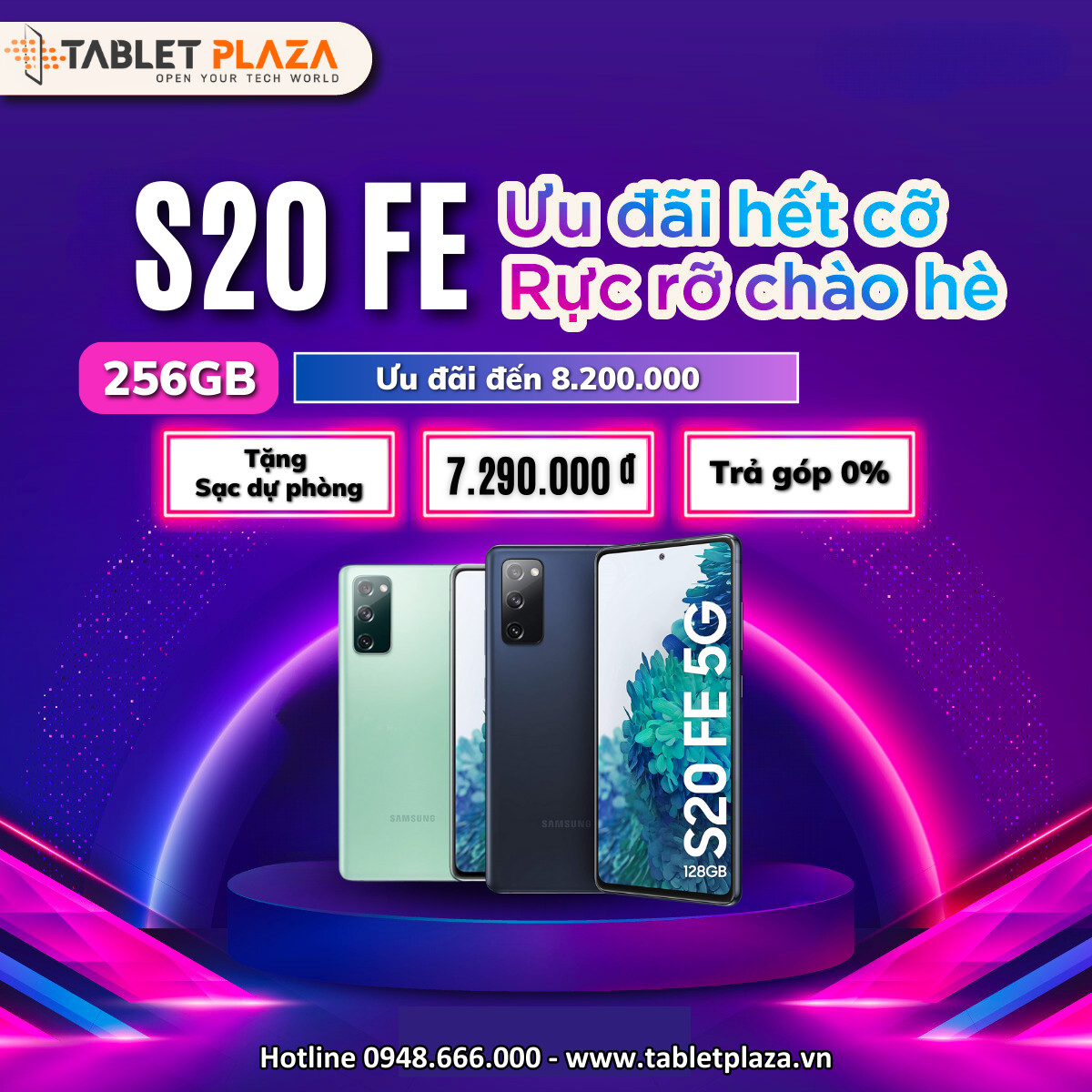 ưu đãi trả góp samsung s20fe bến cát-bình dươngq